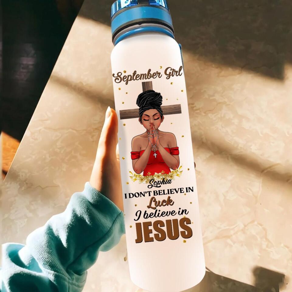 Personalized Water Tracker Bottle - Birthday, Birthday Gift For Her, Girl, Woman, September birthday, September Girl