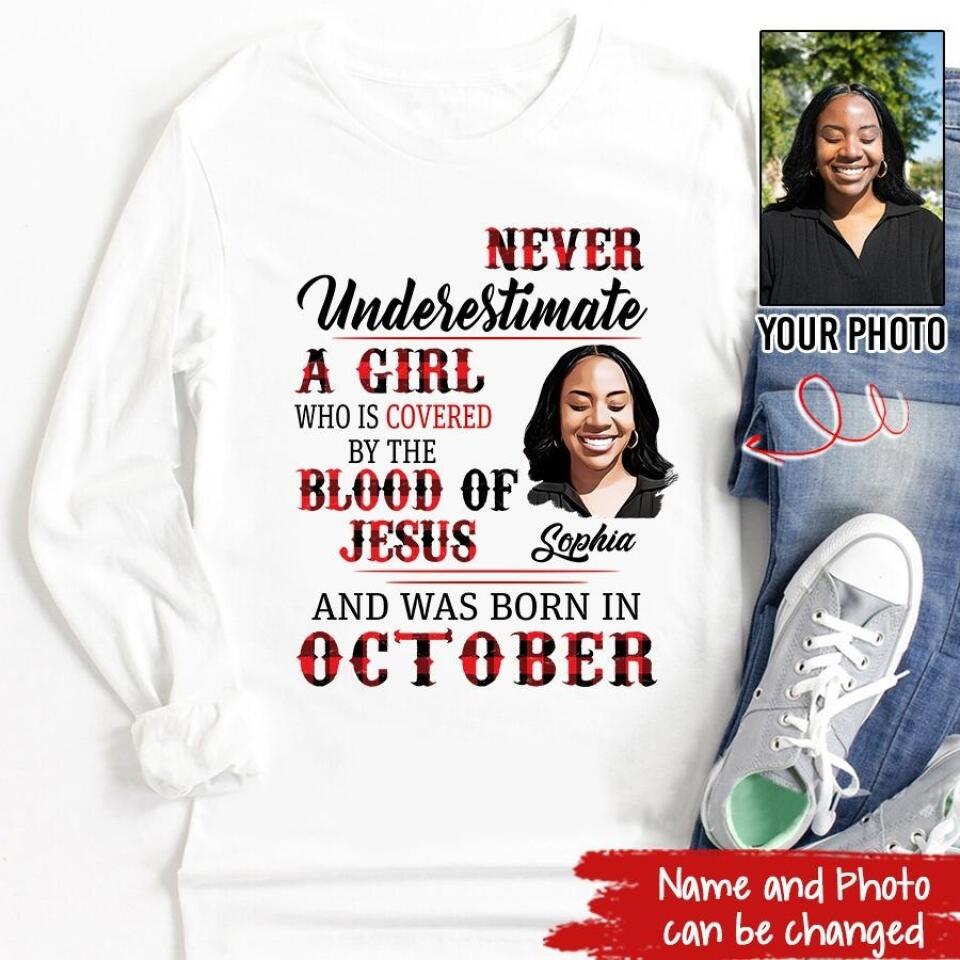 Custom October Birthday Shirt For Woman, Queens are Born In October Gifts, Melanin Afro Woman Shirt, Black Girl Tee, Afro Queen Gift