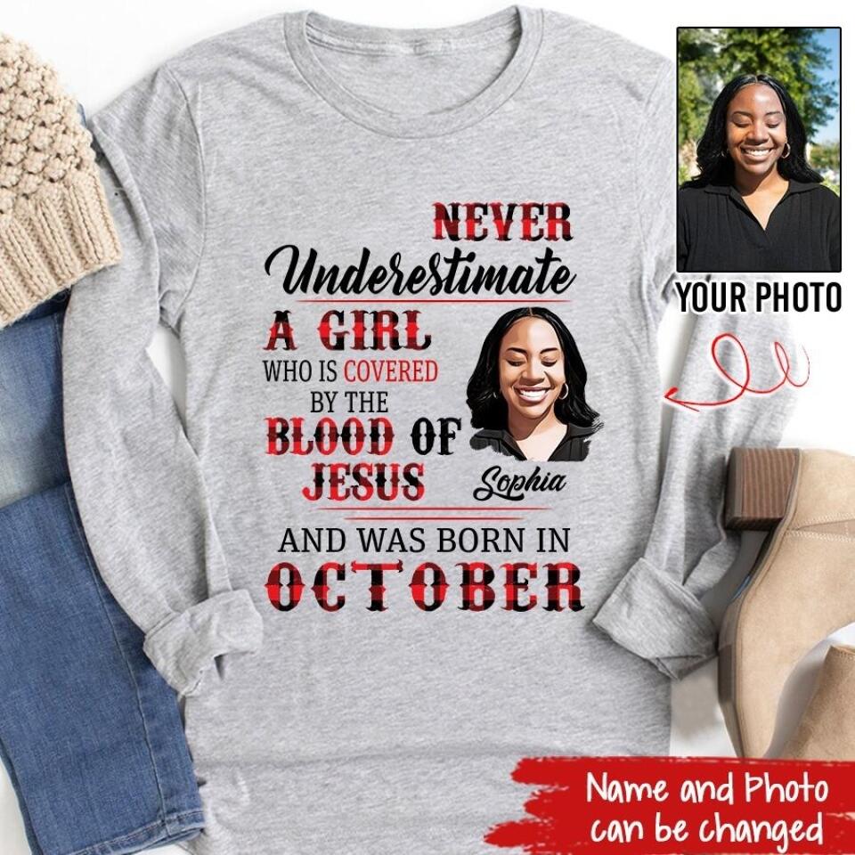 Custom October Birthday Shirt For Woman, Queens are Born In October Gifts, Melanin Afro Woman Shirt, Black Girl Tee, Afro Queen Gift