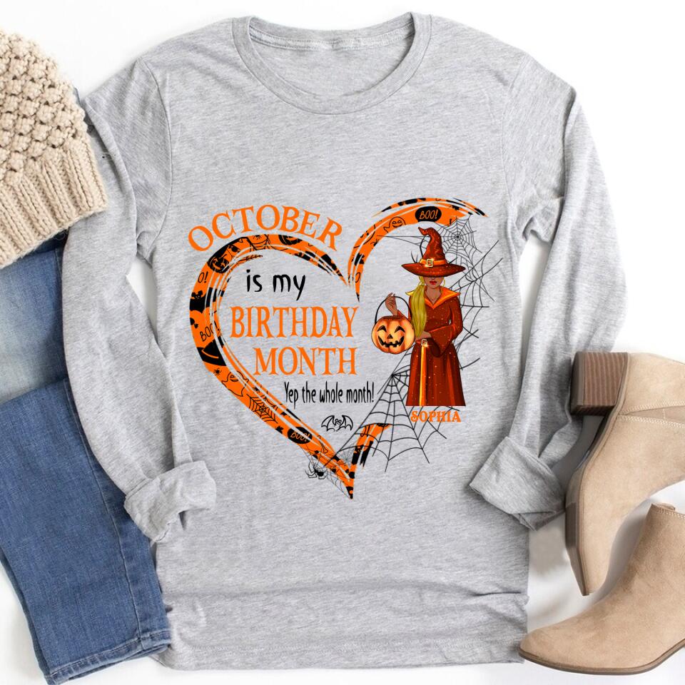 Custom October Birthday Shirt For Woman, Queens are Born In October Gifts, Melanin Afro Woman Shirt, Black Girl Tee, Afro Queen Gift