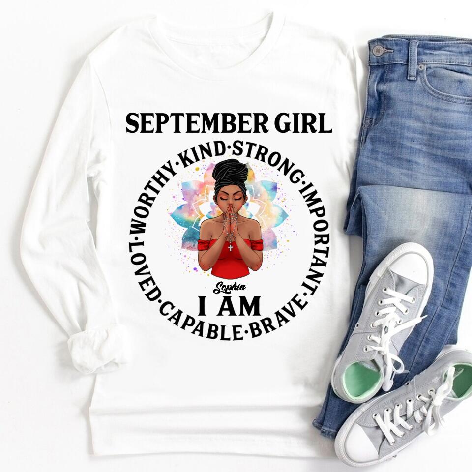 September Birthday Shirt, Custom Birthday Shirt, Queens are Born In September, September Birthday Shirts For Woman, September Birthday Gifts