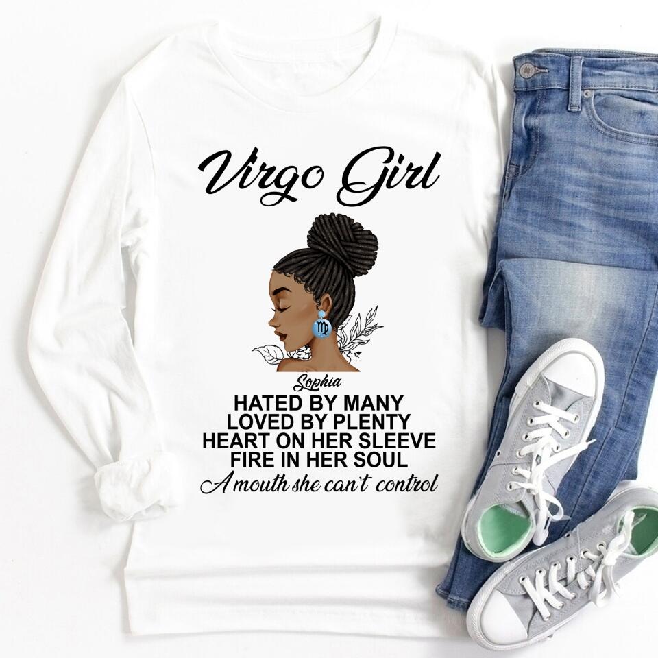 Custom Birthday Shirt, Virgo Zodiac t shirt, Virgo Birthday shirt, Virgo t shirts for ladies, Virgo queen t shirt, Virgo Queen Birthday shirt