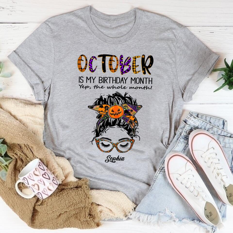 October Birthday Shirt, Custom Birthday Shirt, Queens are Born In October, October Birthday Shirts For Woman, October Birthday Gifts