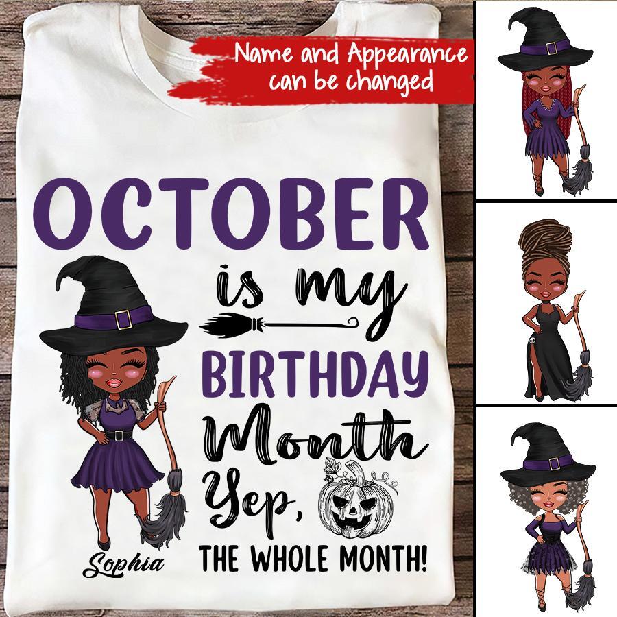 October Birthday Shirt, Custom Birthday Shirt, Queens are Born In October, October Birthday Shirts For Woman, October Birthday Gifts