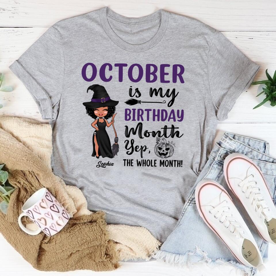 October Birthday Shirt, Custom Birthday Shirt, Queens are Born In October, October Birthday Shirts For Woman, October Birthday Gifts