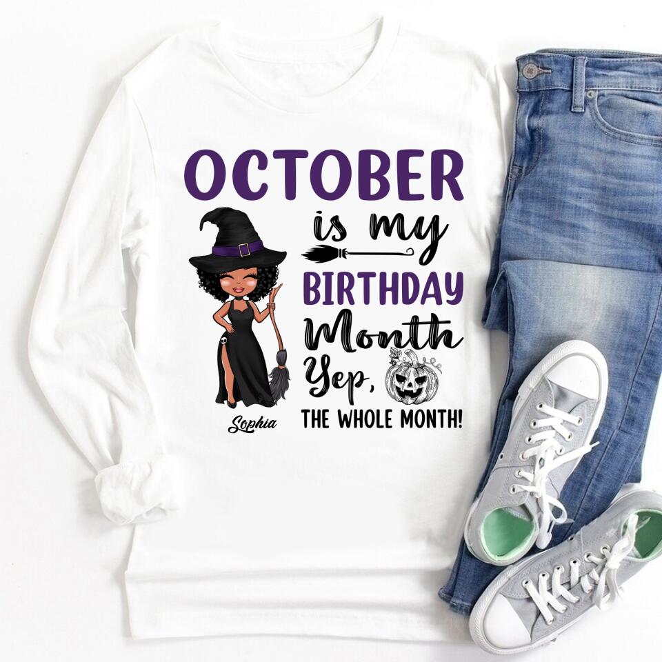 October Birthday Shirt, Custom Birthday Shirt, Queens are Born In October, October Birthday Shirts For Woman, October Birthday Gifts