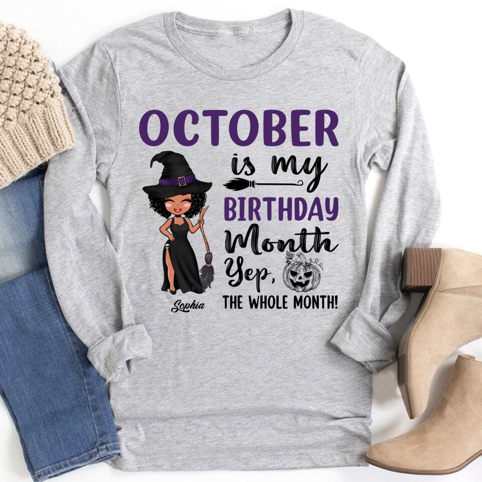 October Birthday Shirt, Custom Birthday Shirt, Queens are Born In October, October Birthday Shirts For Woman, October Birthday Gifts