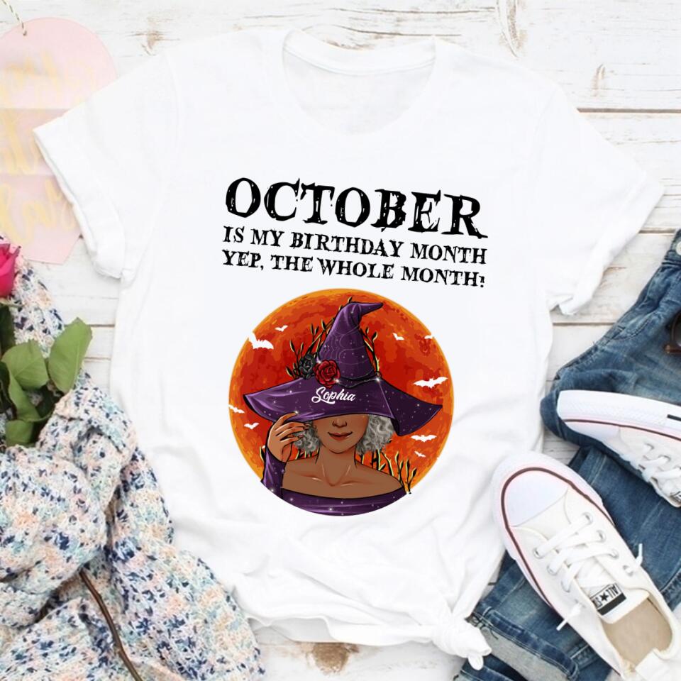 October Birthday Shirt, Custom Birthday Shirt, Queens are Born In October, October Birthday Shirts For Woman, October Birthday Gifts