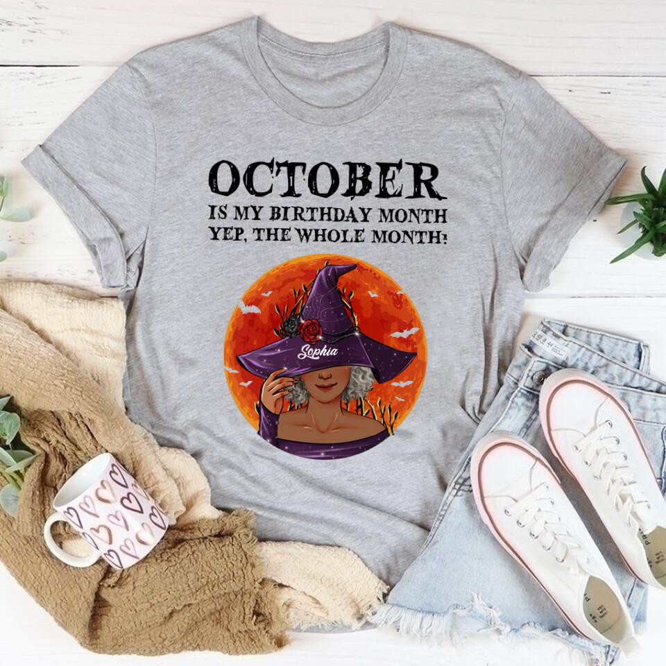 October Birthday Shirt, Custom Birthday Shirt, Queens are Born In October, October Birthday Shirts For Woman, October Birthday Gifts