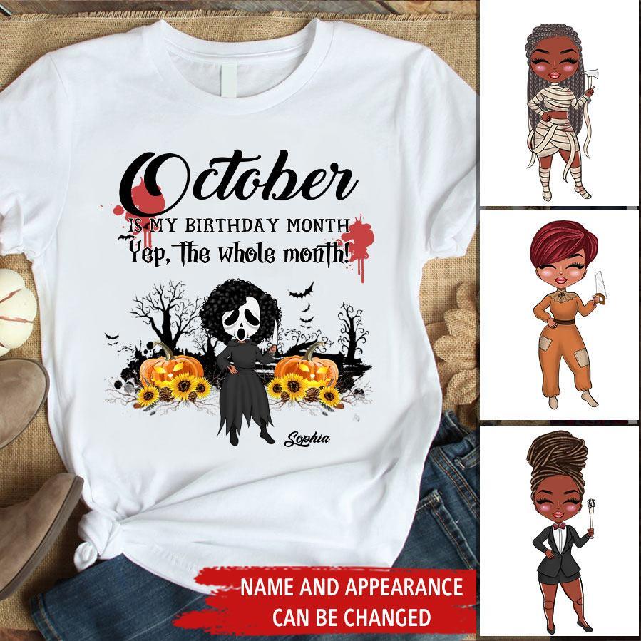 October Birthday Shirt, Custom Birthday Shirt, Queens are Born In October, October Birthday Shirts For Woman, October Birthday Gifts