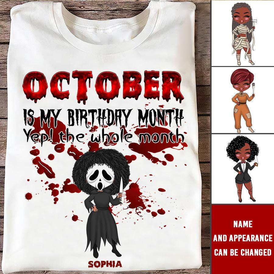 October Birthday Shirt, Custom Birthday Shirt, Queens are Born In October, October Birthday Shirts For Woman, October Birthday Gifts