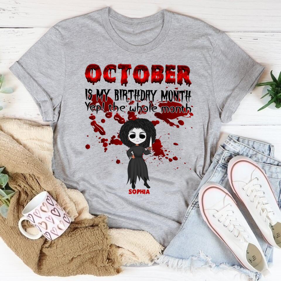 October Birthday Shirt, Custom Birthday Shirt, Queens are Born In October, October Birthday Shirts For Woman, October Birthday Gifts