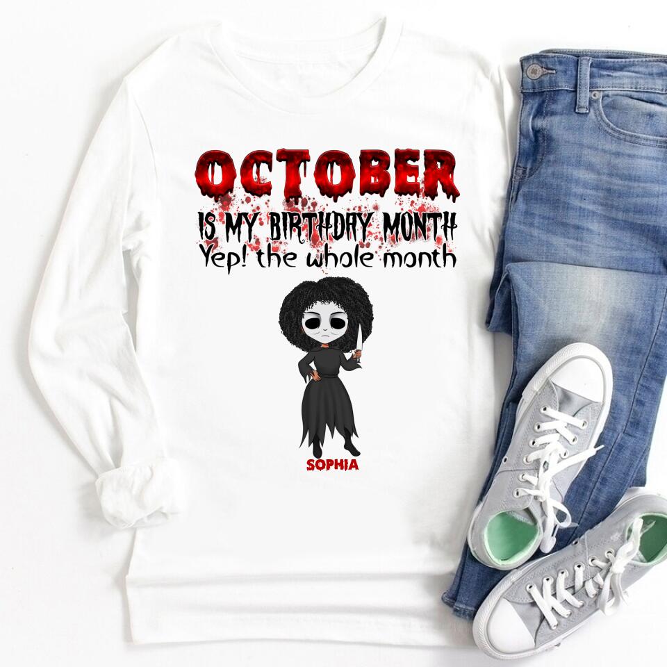 October Birthday Shirt, Custom Birthday Shirt, Queens are Born In October, October Birthday Shirts For Woman, October Birthday Gifts