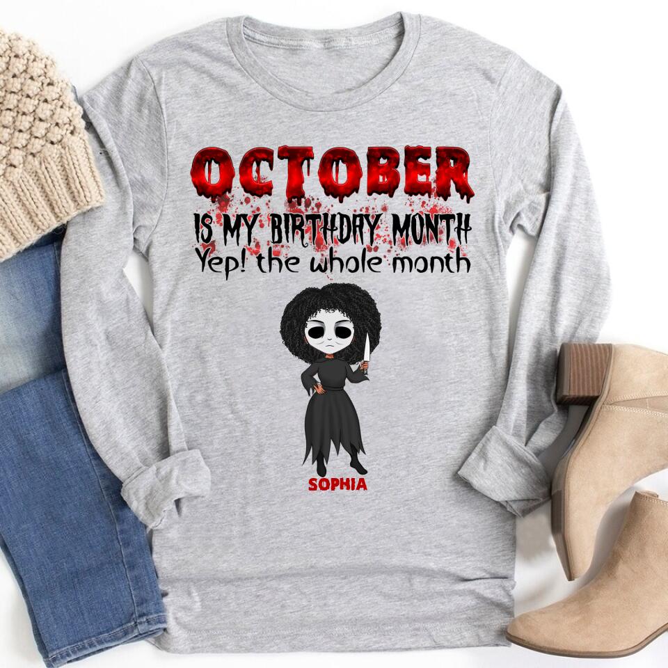 October Birthday Shirt, Custom Birthday Shirt, Queens are Born In October, October Birthday Shirts For Woman, October Birthday Gifts