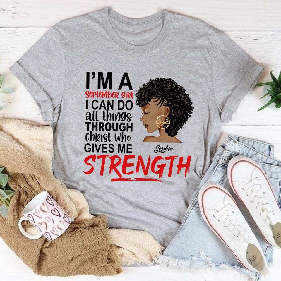 September Birthday Shirt, Custom Birthday Shirt, Queens are Born In September, September Birthday Shirts For Woman, September Birthday Gifts