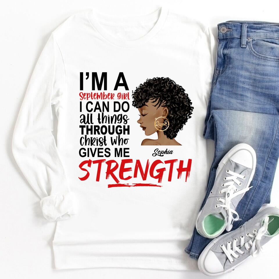 September Birthday Shirt, Custom Birthday Shirt, Queens are Born In September, September Birthday Shirts For Woman, September Birthday Gifts