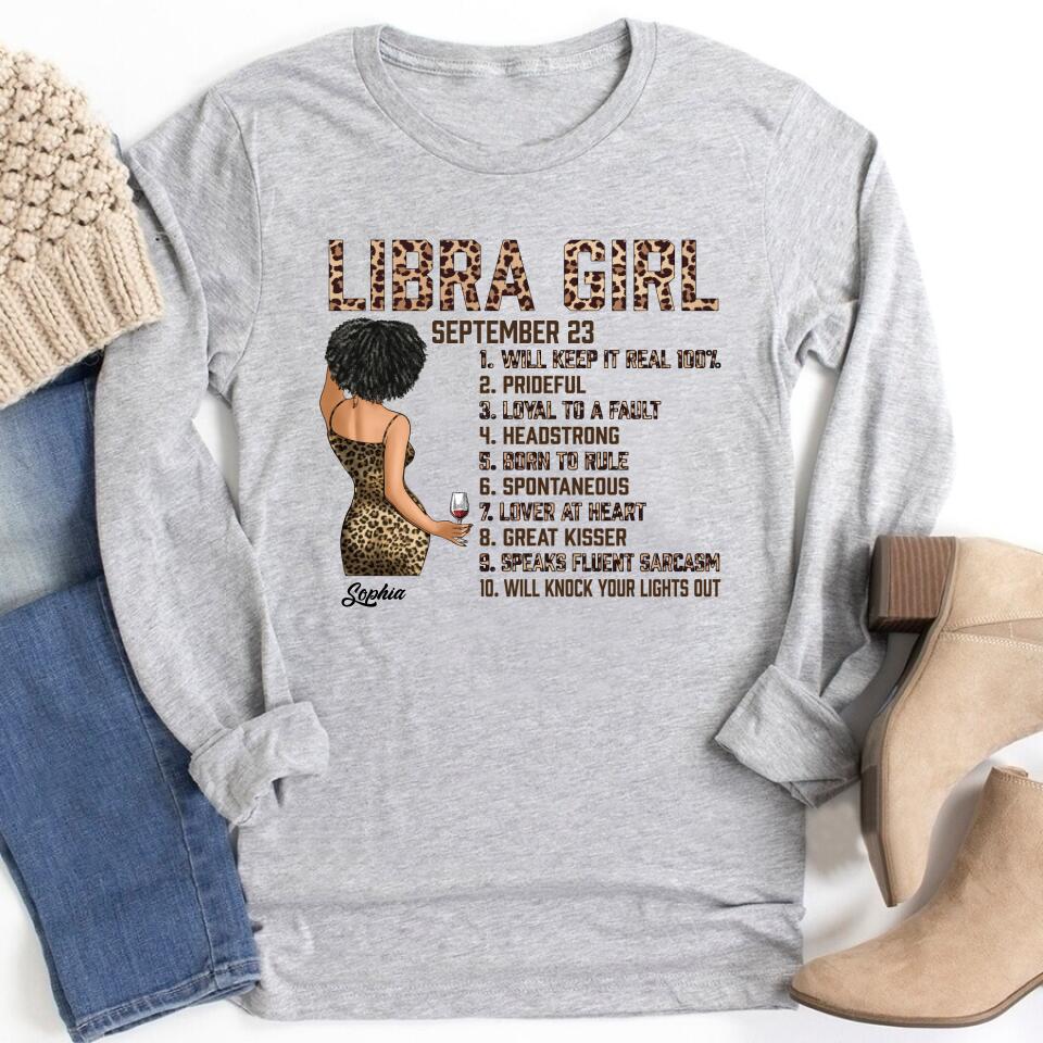 Custom Birthday Shirt, Libra Zodiac t shirt, Libra Birthday shirt, Libra t shirts for ladies, Libra queen t shirt, Libra Queen Birthday shirt