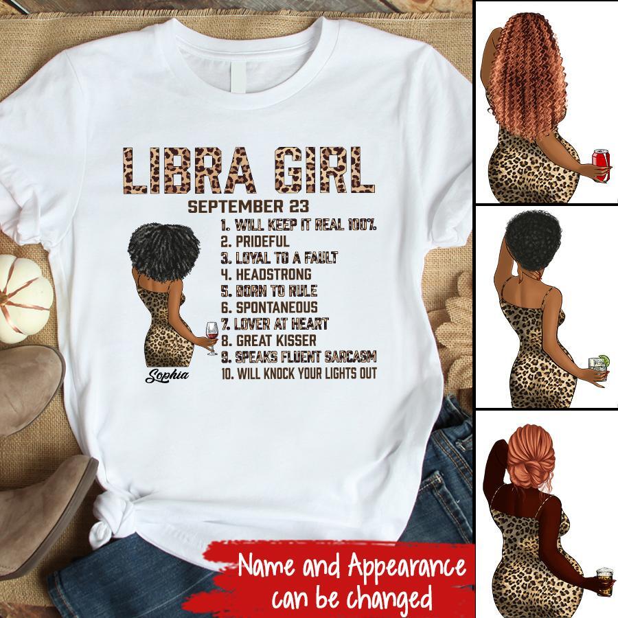 Custom Birthday Shirt, Libra Zodiac t shirt, Libra Birthday shirt, Libra t shirts for ladies, Libra queen t shirt, Libra Queen Birthday shirt