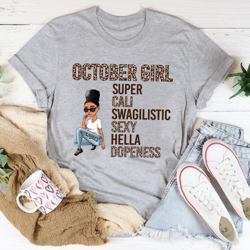 October Birthday Shirt, Custom Birthday Shirt, Queens are Born In October, October Birthday Shirts For Woman, October Birthday Gifts