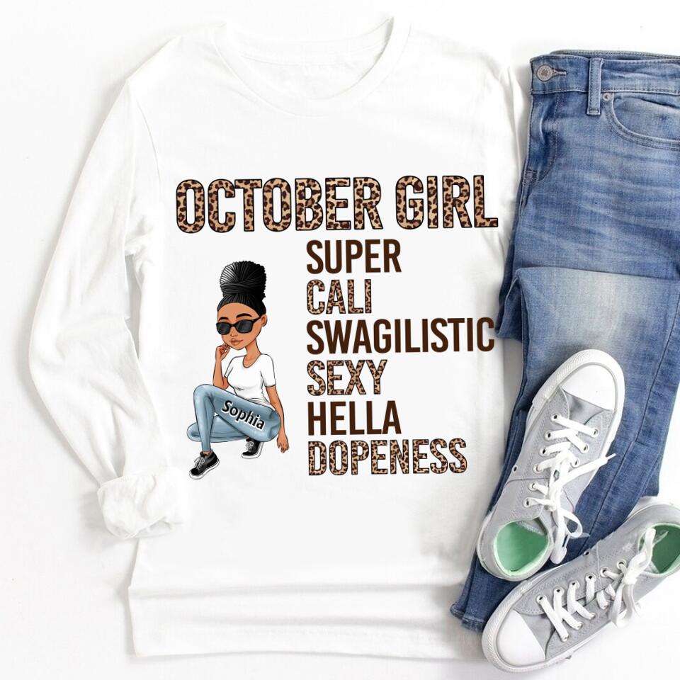 October Birthday Shirt, Custom Birthday Shirt, Queens are Born In October, October Birthday Shirts For Woman, October Birthday Gifts