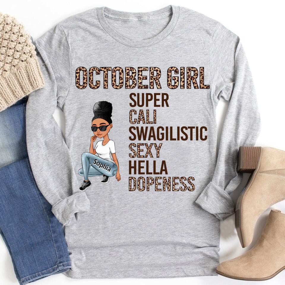 October Birthday Shirt, Custom Birthday Shirt, Queens are Born In October, October Birthday Shirts For Woman, October Birthday Gifts