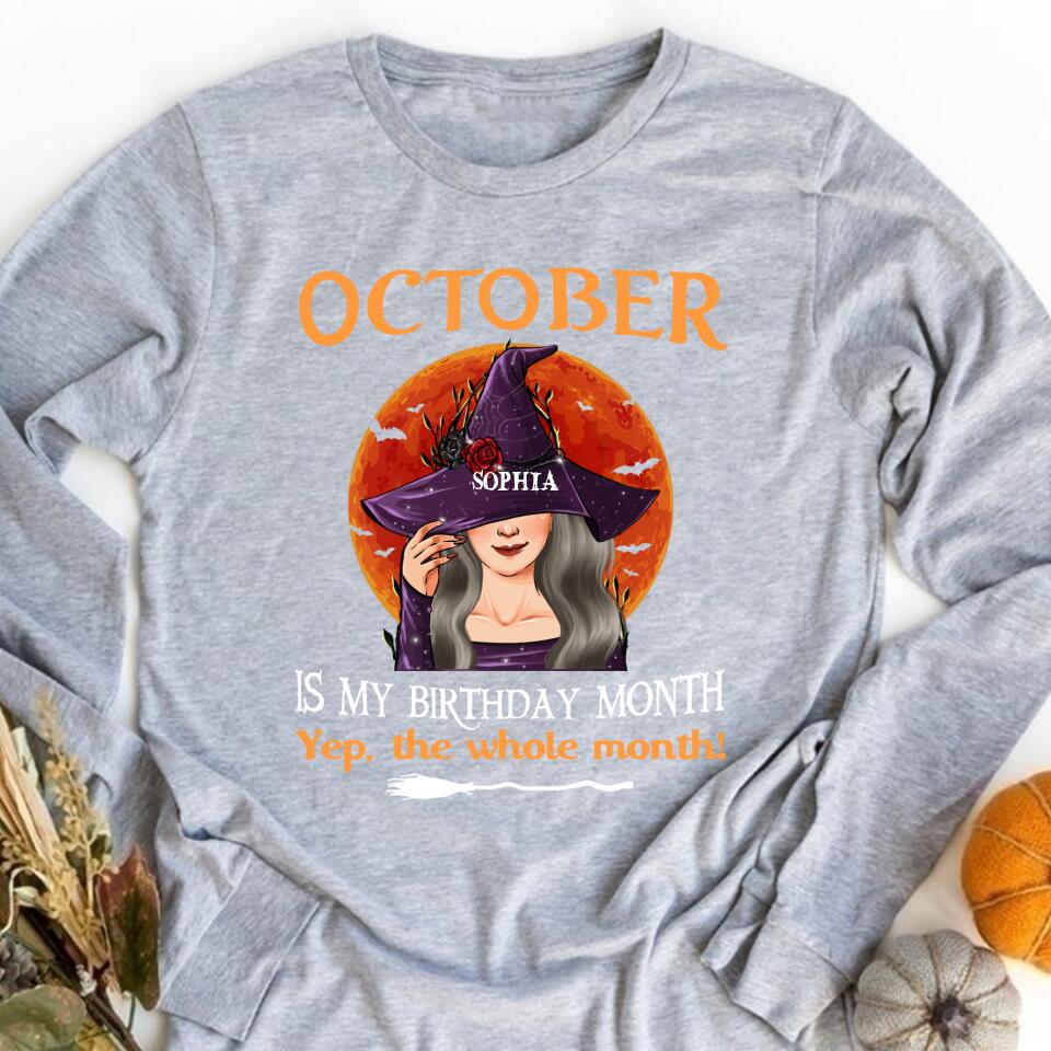 October Birthday Shirt, Custom Birthday Shirt, Queens Born In October, October Birthday Shirts For Woman, October Birthday Gifts