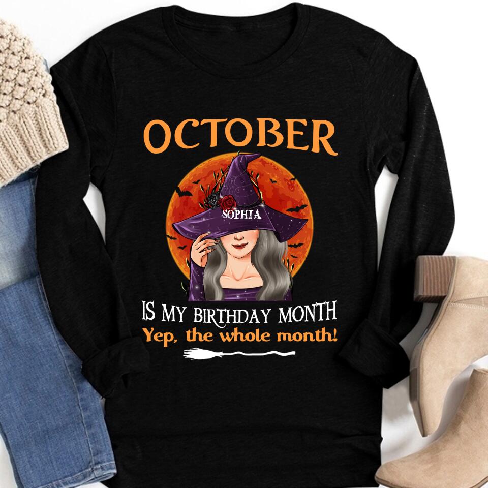 October Birthday Shirt, Custom Birthday Shirt, Queens Born In October, October Birthday Shirts For Woman, October Birthday Gifts