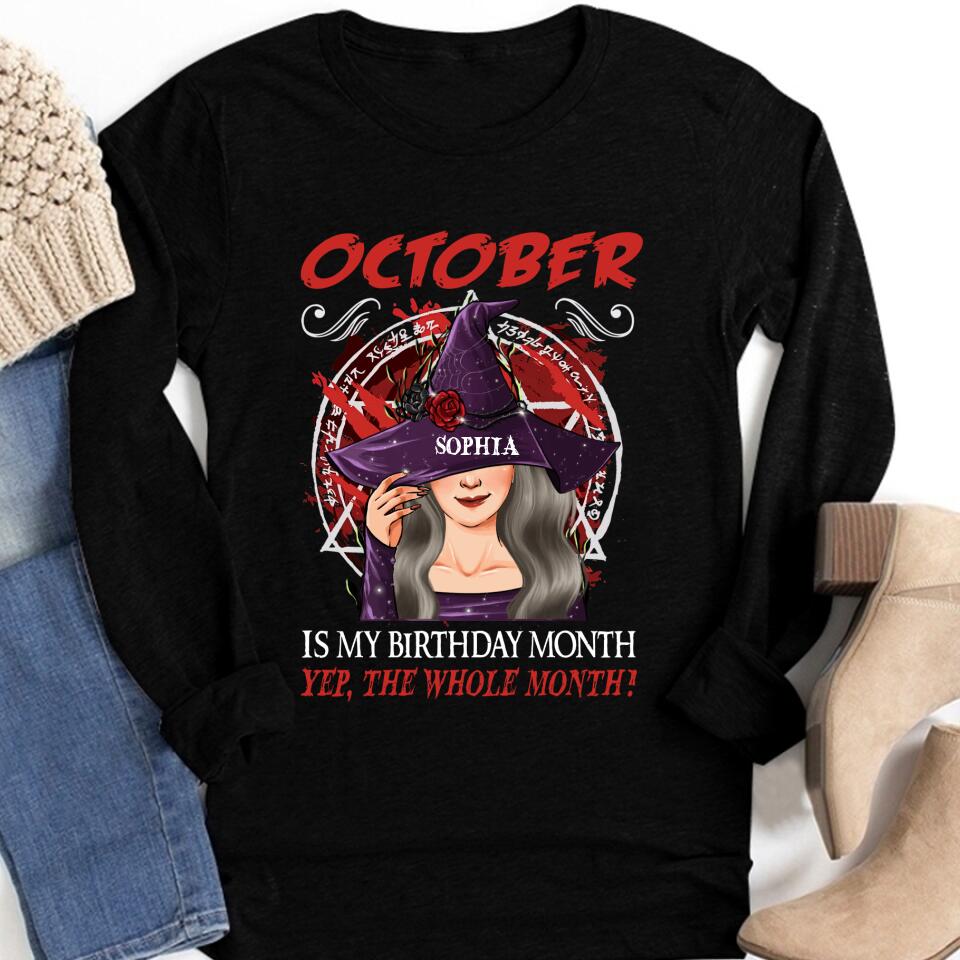 October Birthday Shirt, Custom Birthday Shirt, Queens Born In October, October Birthday Shirts For Woman, October Birthday Gifts