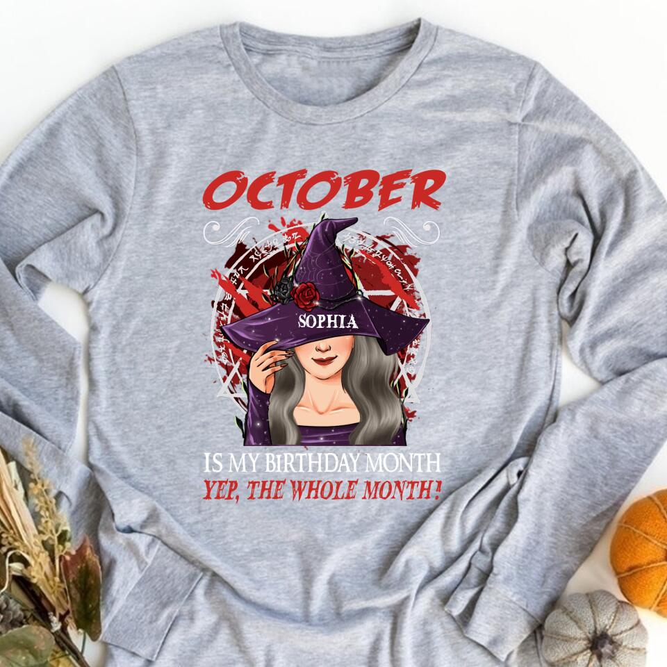 October Birthday Shirt, Custom Birthday Shirt, Queens Born In October, October Birthday Shirts For Woman, October Birthday Gifts