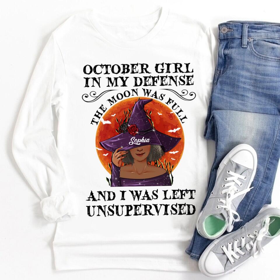 October Birthday Shirt, Custom Birthday Shirt, Queens are Born In October, October Birthday Shirts For Woman, October Birthday Gifts, Personalized Halloween, Custom halloween shirts, Personalized Halloween Gifts