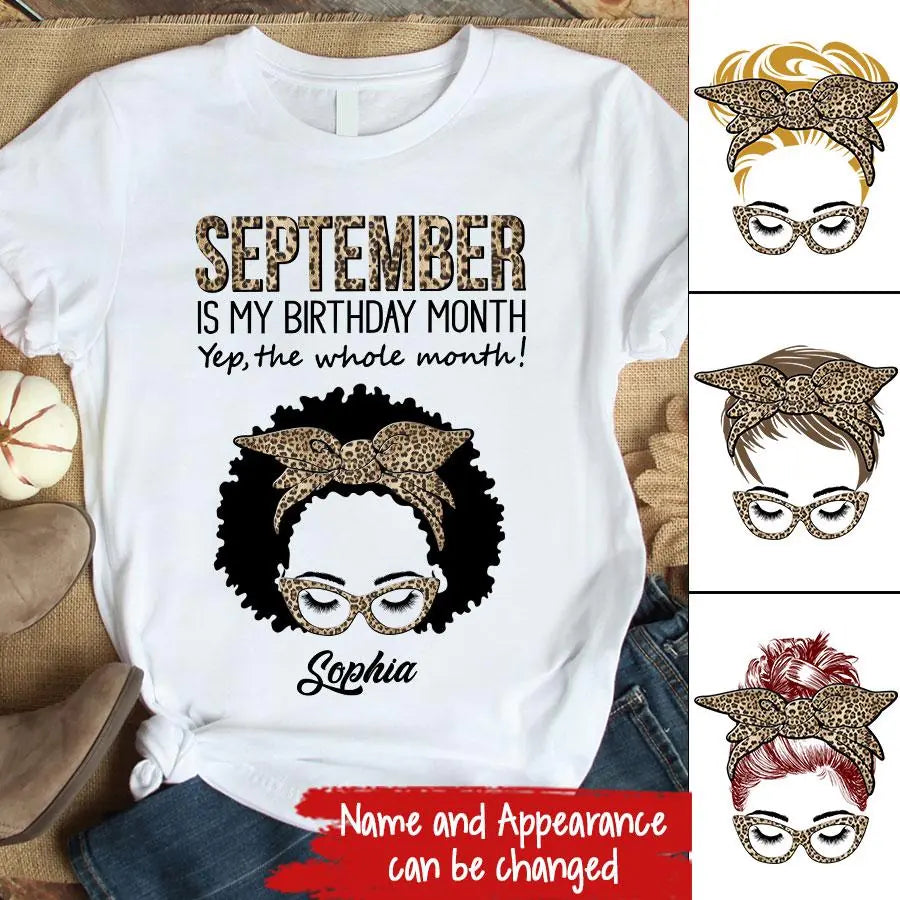 September Birthday Shirt, Custom Birthday Shirt, Queens are Born In September, September Birthday Shirts For Woman, September Birthday Gifts