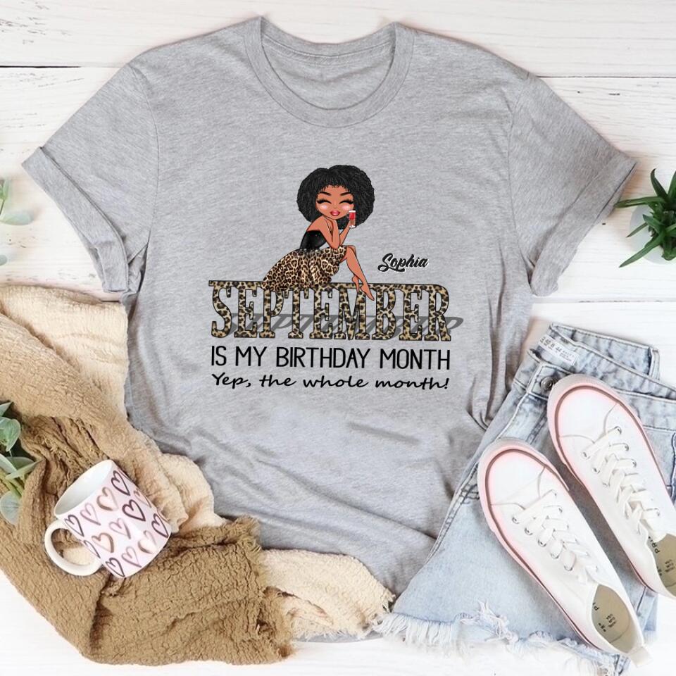 September Birthday Shirt, Custom Birthday Shirt, Queens are Born In September, September Birthday Shirts For Woman, September Birthday Gifts
