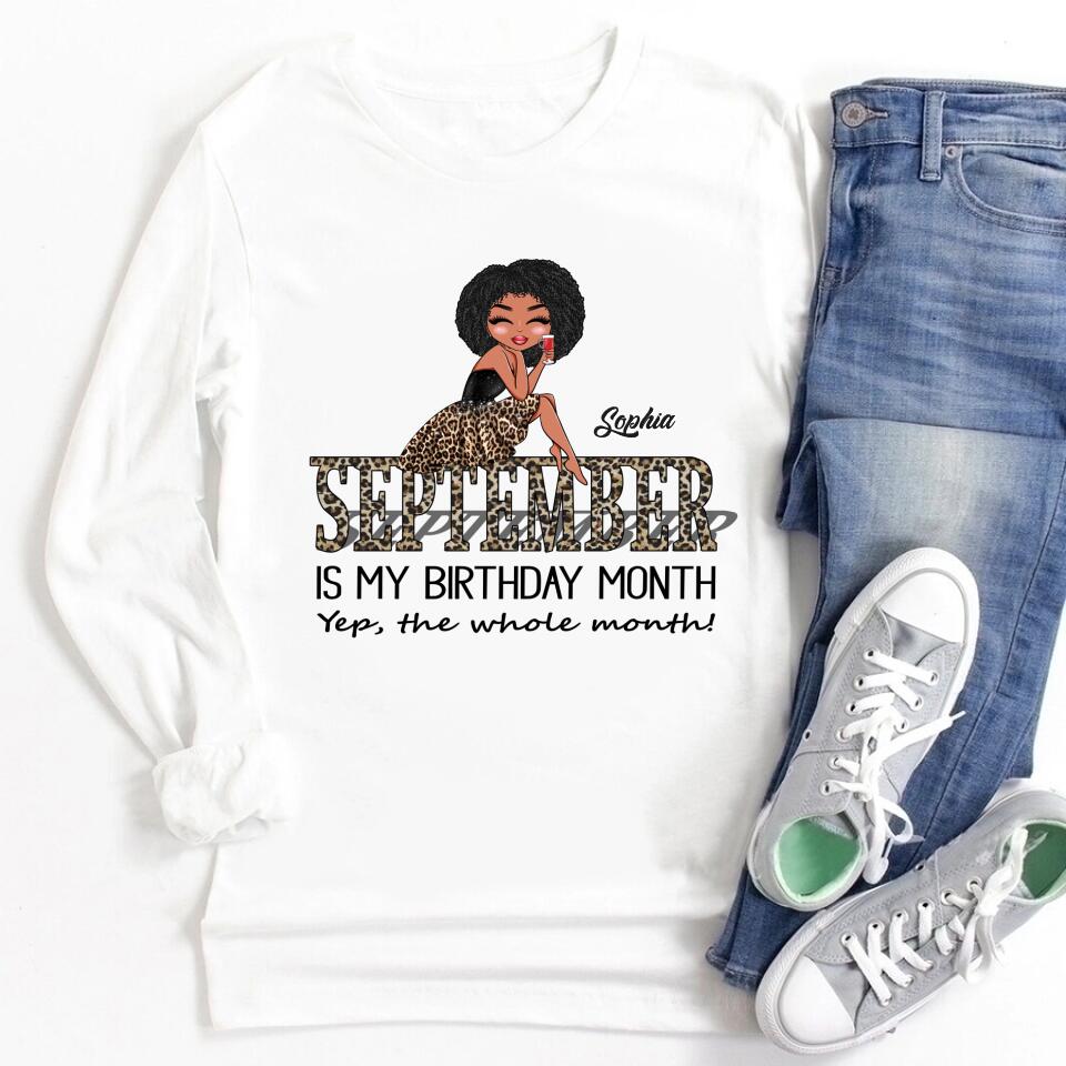 September Birthday Shirt, Custom Birthday Shirt, Queens are Born In September, September Birthday Shirts For Woman, September Birthday Gifts