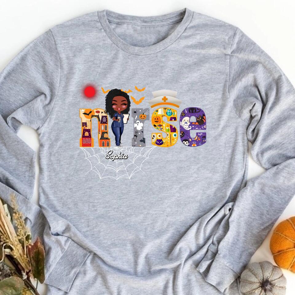 Nurse Life Nutrition Facts - Personalized T Shirt - Gift For Doctor &amp; Nurse - Glitter Leopard Design