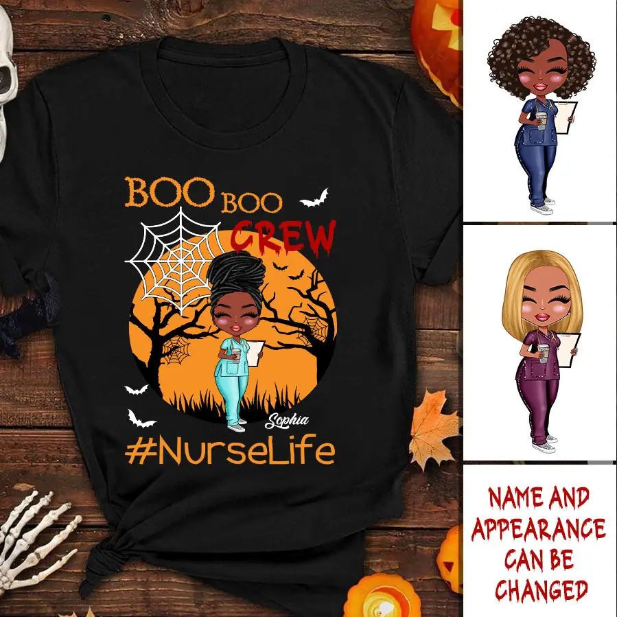 Nurse Life Nutrition Facts - Personalized T Shirt - Gift For Doctor & Nurse - Glitter Leopard Design