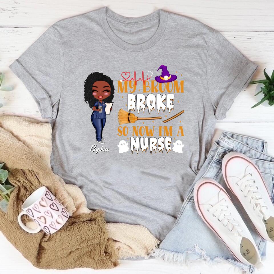 Nurse Life Nutrition Facts - Personalized T Shirt - Gift For Doctor &amp; Nurse - Glitter Leopard Design