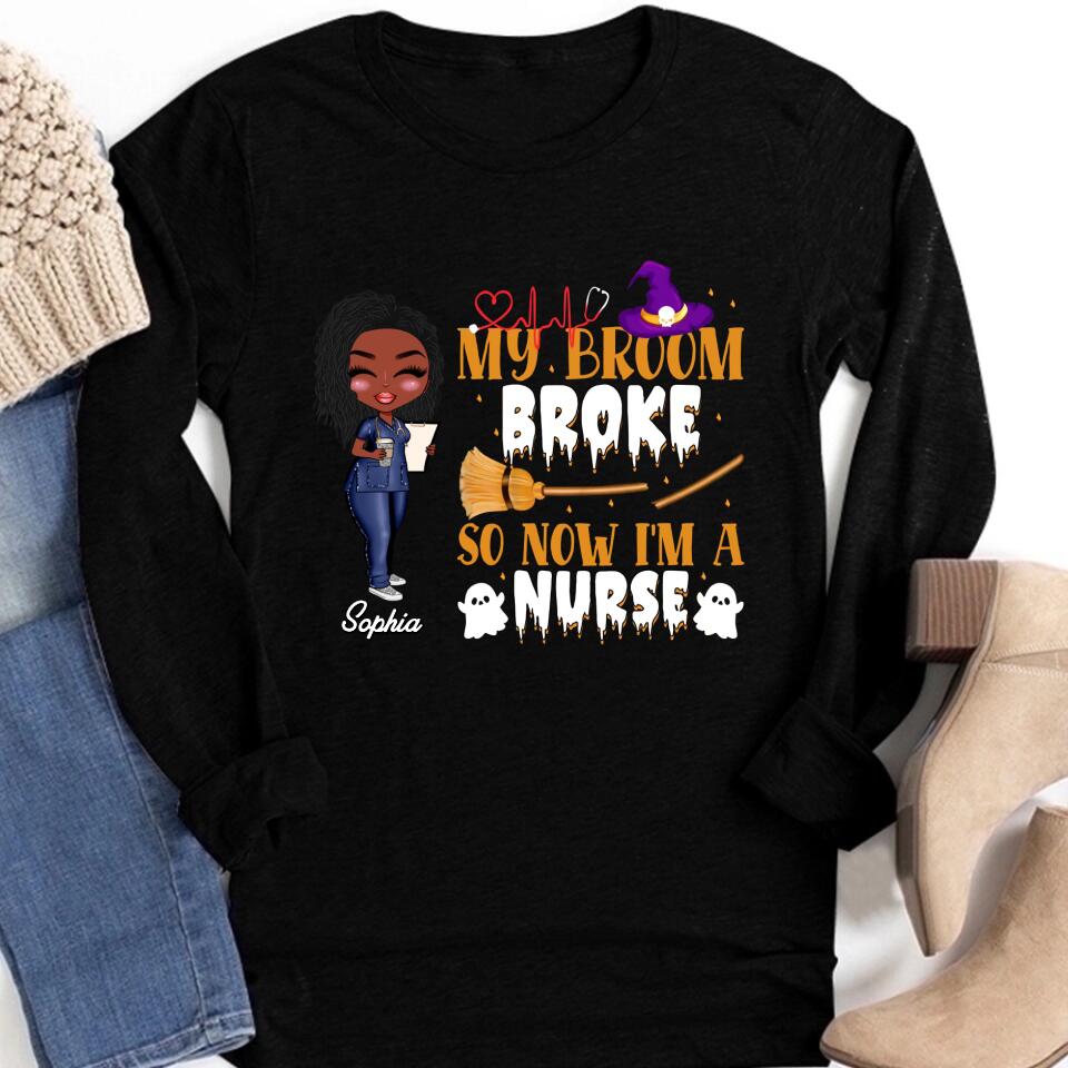 Nurse Life Nutrition Facts - Personalized T Shirt - Gift For Doctor &amp; Nurse - Glitter Leopard Design