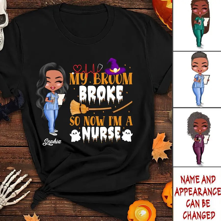 Nurse Life Nutrition Facts - Personalized T Shirt - Gift For Doctor & Nurse - Glitter Leopard Design