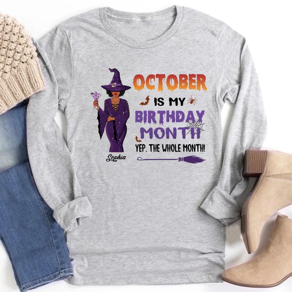 October Birthday Shirt, Custom Birthday Shirt, Queens are Born In October, October Birthday Shirts For Woman, October Birthday Gifts