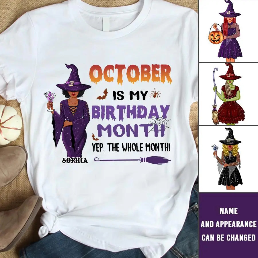October Birthday Shirt, Custom Birthday Shirt, Queens are Born In October, October Birthday Shirts For Woman, October Birthday Gifts