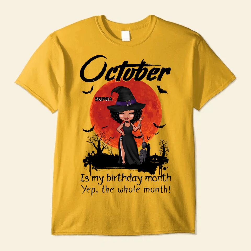 October Birthday Shirt, Custom Birthday Shirt, Queens are Born In October, October Birthday Shirts For Woman, October Birthday Gifts