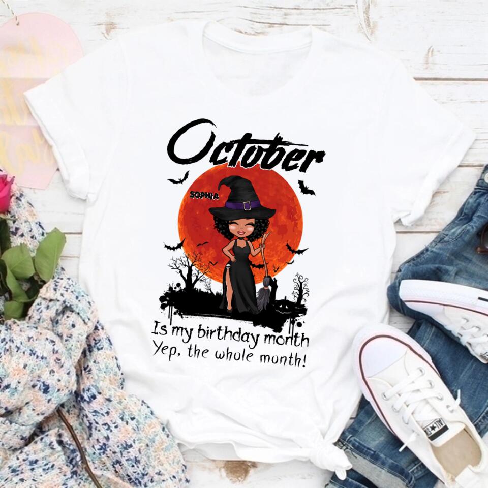 October Birthday Shirt, Custom Birthday Shirt, Queens are Born In October, October Birthday Shirts For Woman, October Birthday Gifts