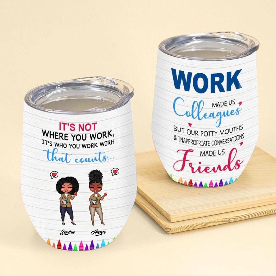 You&#39;re My Person - Personalized Tumbler Cup - Gift For Best Friends - Cartoon Teacher