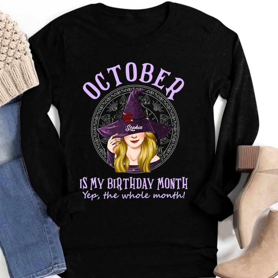 October Birthday Shirt, Custom Birthday Shirt, Queens Born In October, October Birthday Shirts For Woman, October Birthday Gifts