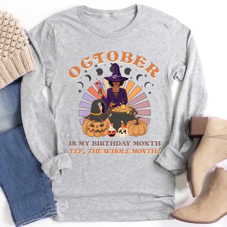 October Birthday Shirt, Custom Birthday Shirt, Queens are Born In October, October Birthday Shirts For Woman, October Birthday Gifts