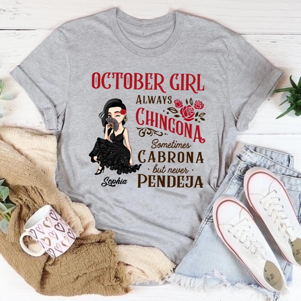 October Birthday Shirt, Custom Birthday Shirt, Queens are Born In October, October Birthday Shirts For Woman, October Birthday Gifts