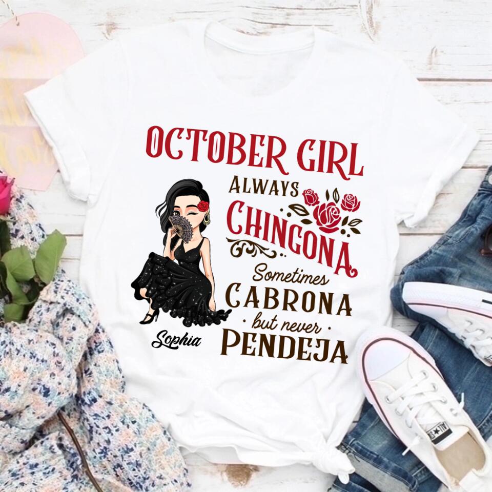 October Birthday Shirt, Custom Birthday Shirt, Queens are Born In October, October Birthday Shirts For Woman, October Birthday Gifts