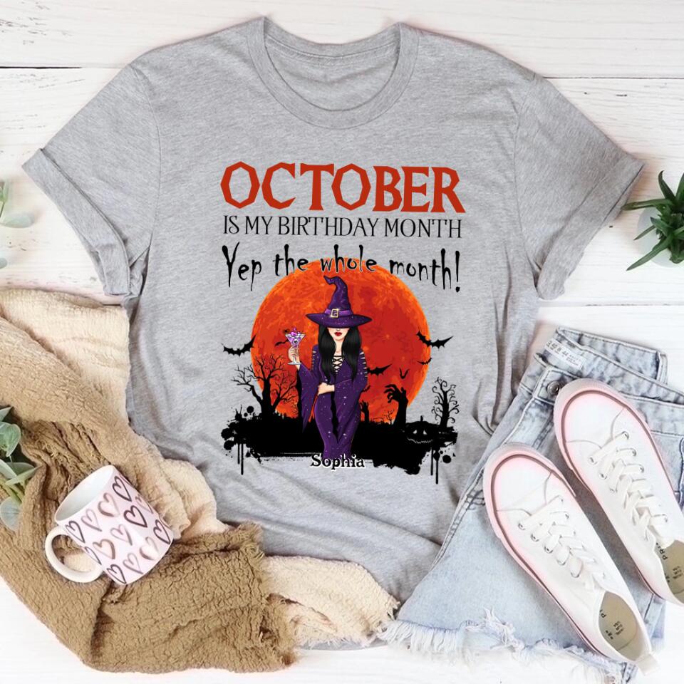 Custom Birthday Shirt, Queens are Born In October, October Birthday Shirts For Woman, October Birthday Gifts