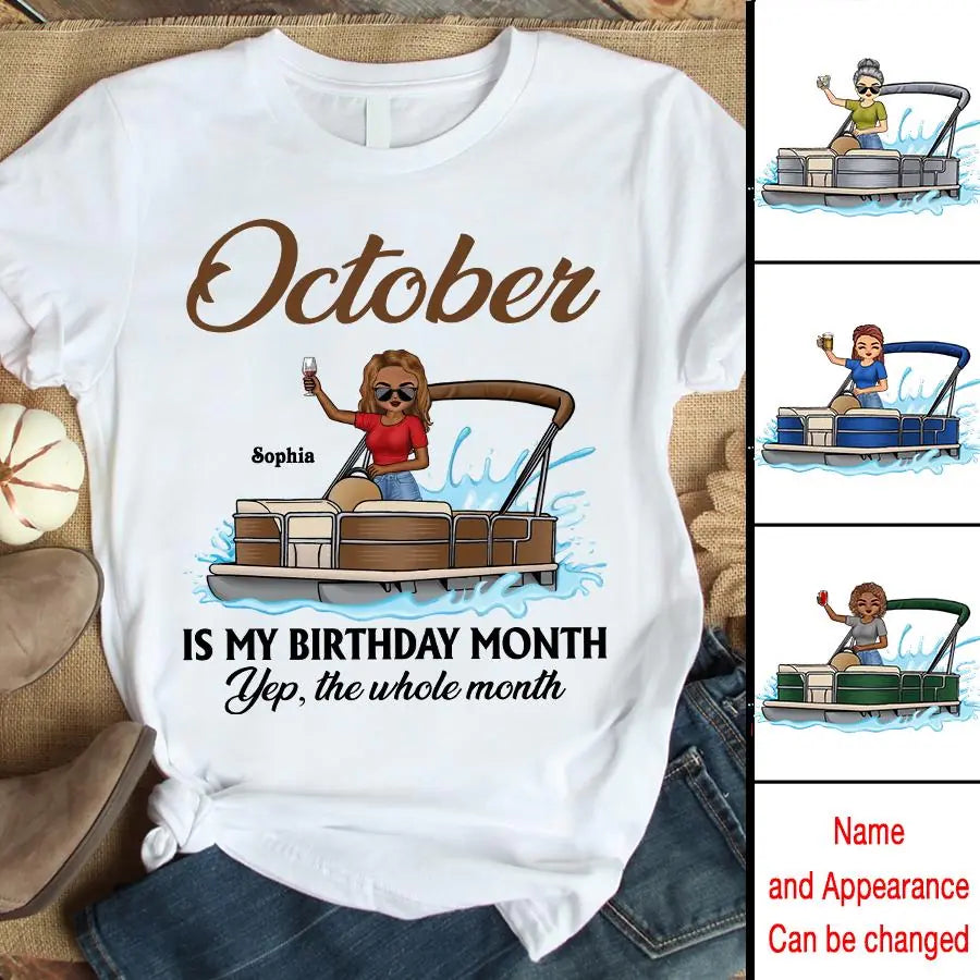 October Birthday Shirt, Custom Birthday Shirt, Queens are Born In October, October Birthday Shirts For Woman, October Birthday Gifts