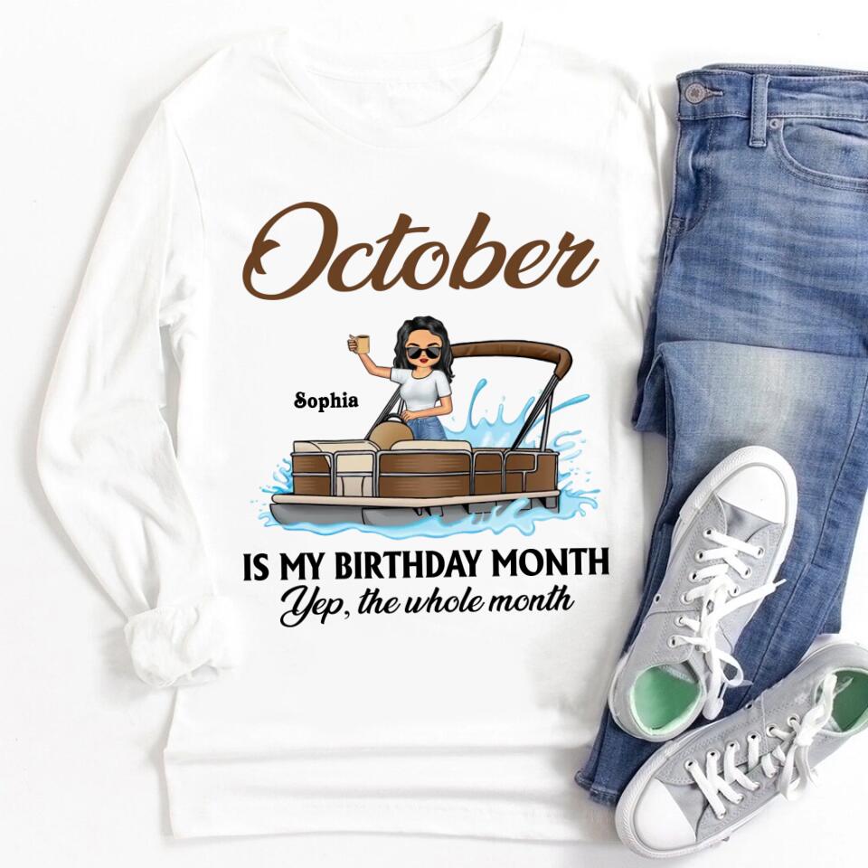 October Birthday Shirt, Custom Birthday Shirt, Queens are Born In October, October Birthday Shirts For Woman, October Birthday Gifts